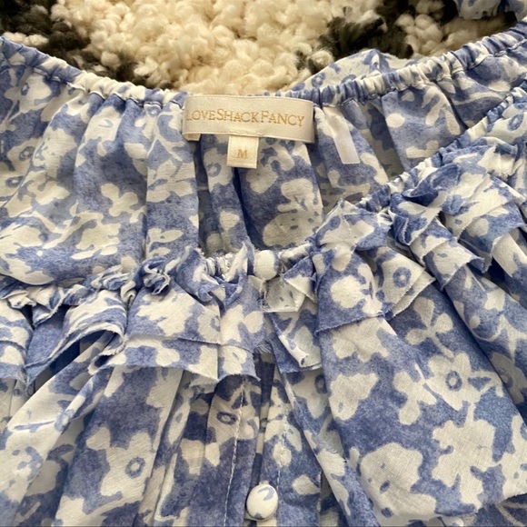 LoveShackFancy Ruffle Popover Top - Picture 7 of 7